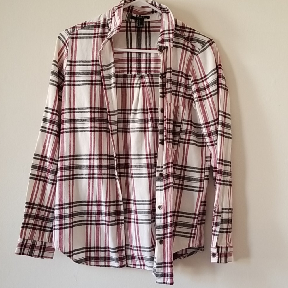 3/$8 F21 Pink Flannel